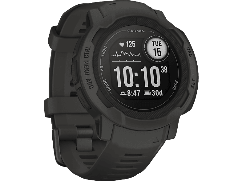 GARMIN Instinct 2 Smartwatch Silikon, 135-230 mm, Schiefergrau von GARMIN