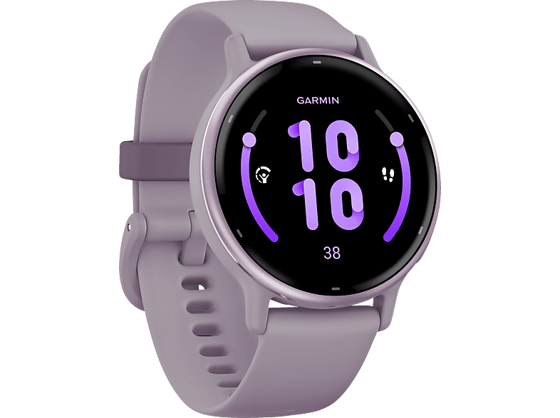 GARMIN VIVOACTIVE® 5 MUSIC Smartwatch faserverstärktes Polymer Silikon, 20mm, Orchidee/Orchidee Metallic von GARMIN