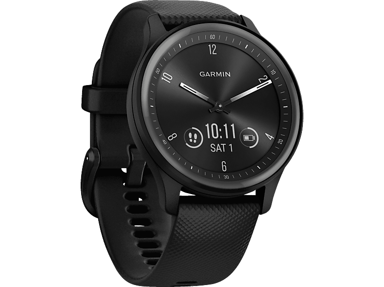 GARMIN Vivomove Sport Smartwatch Faserverstärktes Polymer Silikon, 125-190 mm, Schwarz/Schiefergrau GARMIN Vivomove Sport Smartwatch Faserverstärktes Polymer Silikon, 125-190 mm, Schwarz/Schiefergrau von GARMIN