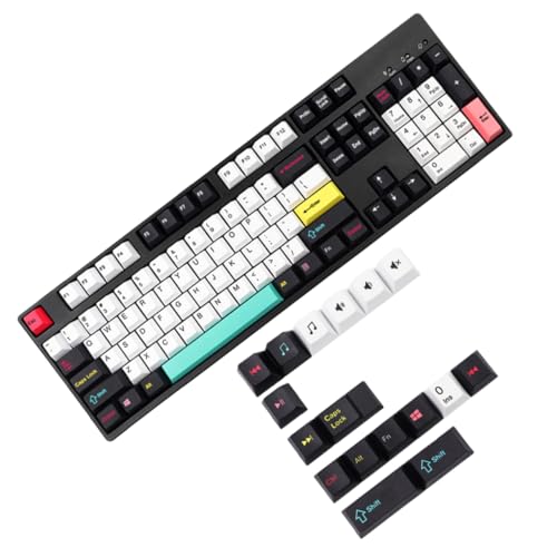 GAROZATION 1 Satz 122 Stück Tastenkappe Computerzubehör Computertastatur benutzerdefinierte Tastatur keycap Sets Tastaturdekoration Tastaturkappen Zubehör für mechanische Tastaturen pbt von GAROZATION
