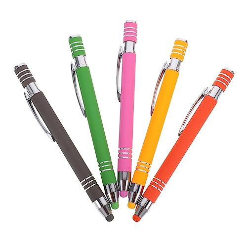 GAROZATION 10 STK Kugelschreiber mit Touchscreen Tablet-Stift Eingabestift lustige Stifte Ballpoint Pen kugelschreibermine schtift Kugelschreiber aus Metall Stift für Telefon Aluminiumstange von GAROZATION