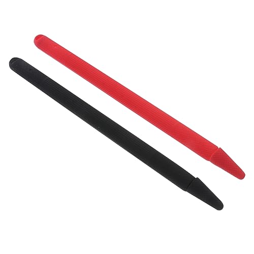 GARVALON 1 Set 2 Stück Roter Stylus Stift Touchscreen Stiftschutz Stylus Dekoratives Federmäppchen von GARVALON