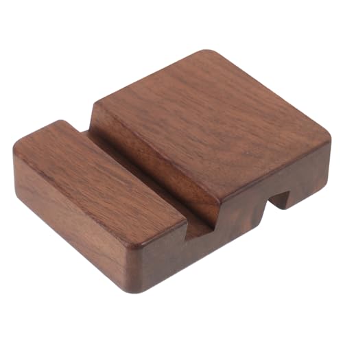 GARVALON Schwarzer Handyhalter aus Walnussholz Handyständer multifunktionaler Smartphone-Ständer fauler Telefonständer aus Holz GARVALON Schwarzer Handyhalter aus Walnussholz Handyständer multifunktionaler Smartphone-Ständer fauler Telefonständer aus Holz von GARVALON