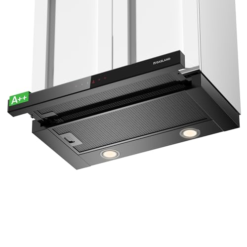 GASLAND BR60BS A++ Dunstabzugshaube 60 cm umluft breit, Glas-Front mit Sensor Touch einbau flachschirmhaube 566 m³/h mit CF176 Aktivkohlefilter, Integrierte Flach Leise Abluft Abzugshaube Schwarz GASLAND BR60BS A++ Dunstabzugshaube 60 cm umluft breit, Glas-Front mit Sensor Touch einbau flachschirmhaube 566 m³/h mit CF176 Aktivkohlefilter, Integrierte Flach Leise Abluft Abzugshaube Schwarz von GASLAND