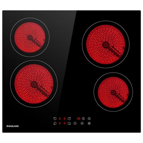 GASLAND CH60BF Einbaukochfeld/ 60cm Glaskeramik kochfeld/ 4 Kochzonen Kochfeld Elektro/Kindersicherung/Automatik-Timer/ 6000W GASLAND CH60BF Einbaukochfeld/ 60cm Glaskeramik kochfeld/ 4 Kochzonen Kochfeld Elektro/Kindersicherung/Automatik-Timer/ 6000W von GASLAND
