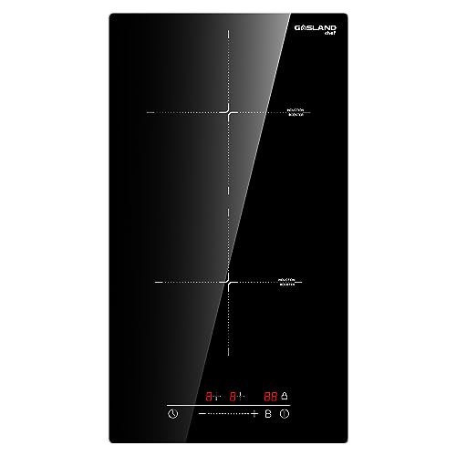 GASLAND Chef IH30BF Einbau Induktionskochfeld 30 cm 2 Kochzonen, Autark Elektrokochfeld 2 Platten mit Slider Touch, PowerBoost, Kindersicherung, Timer-Funktion, 3500W von GASLAND