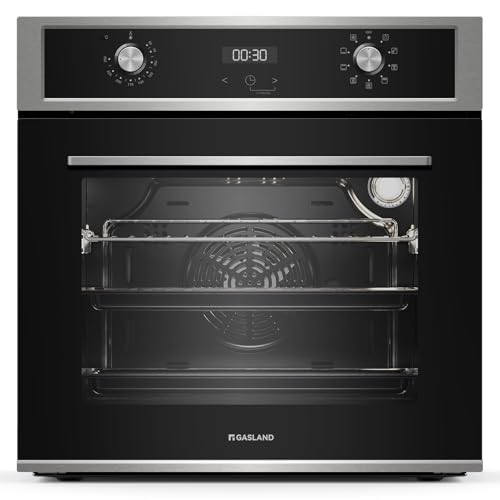 GASLAND ES609321DSH Einbaubackofen, 70L, Backofen autark, Elektrobackofen mit 9 backofenfunktion, 3-fach Verglasung, teleskopauszug und versenkbarer Drehwähler, Heißluft, Edelstahl, kindersicherung GASLAND ES609321DSH Einbaubackofen, 70L, Backofen autark, Elektrobackofen mit 9 backofenfunktion, 3-fach Verglasung, teleskopauszug und versenkbarer Drehwähler, Heißluft, Edelstahl, kindersicherung von GASLAND