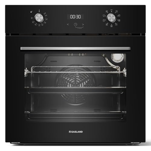 GASLAND ES609321DGB Einbaubackofen, Backofen autark, Elektrobackofen mit 9 backofenfunktion, 70L, 3-fach Verglasung, Ofen mit backwagen, teleskopauszug, Umluft, Heißluft, kindersicherung, Schwarz GASLAND ES609321DGB Einbaubackofen, Backofen autark, Elektrobackofen mit 9 backofenfunktion, 70L, 3-fach Verglasung, Ofen mit backwagen, teleskopauszug, Umluft, Heißluft, kindersicherung, Schwarz von GASLAND