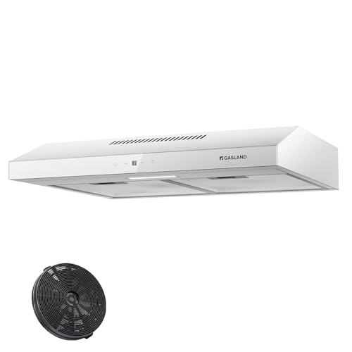GASLAND SR60WS Dunstabzugshaube 60cm Umluft, Leise Abluft 214 m³/h Aktivkohlefilter, 3 Stufen Touch Control Unterbauhaube abzugshaube mit Filter Weißes Metall Glasbildschirme GASLAND SR60WS Dunstabzugshaube 60cm Umluft, Leise Abluft 214 m³/h Aktivkohlefilter, 3 Stufen Touch Control Unterbauhaube abzugshaube mit Filter Weißes Metall Glasbildschirme von GASLAND