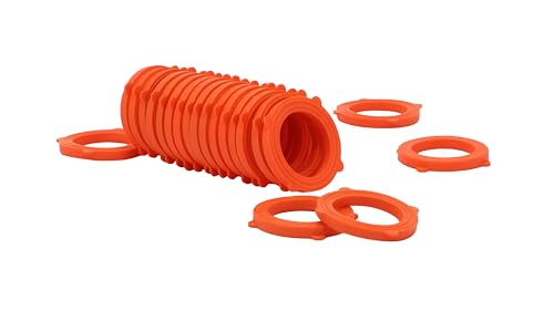 GASMIS 50 Stück Dichtungssatz für Hahnverbinder 1 Zoll, Orange von GASMIS