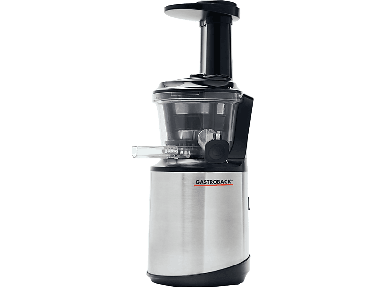 GASTROBACK 40145 Slow Juicer Advaced Vital 150 Watt, Edelstahl/Schwarz von GASTROBACK