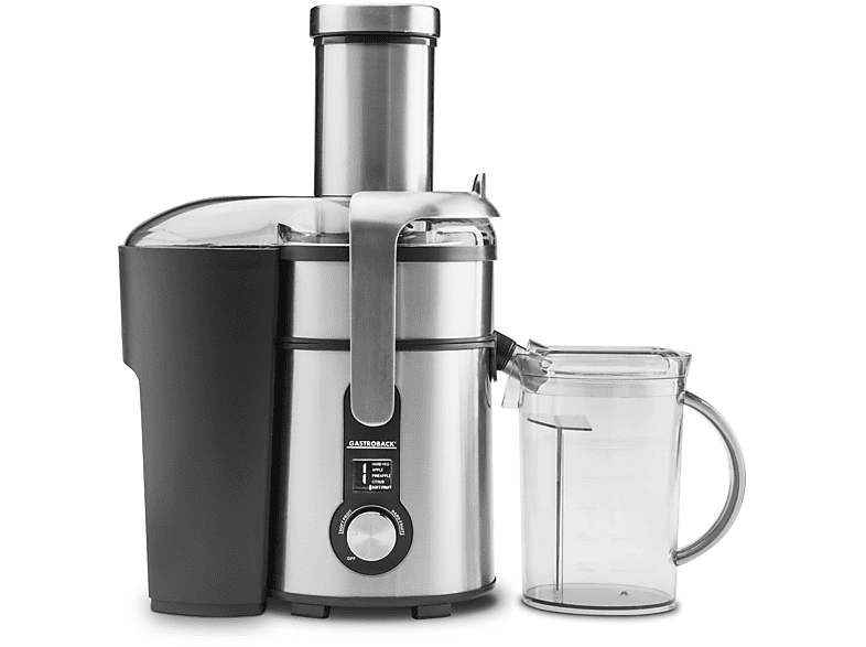 GASTROBACK 40151 Design Multi Juicer Digital Entsafter 1300 Watt, Edelstahl/Schwarz von GASTROBACK