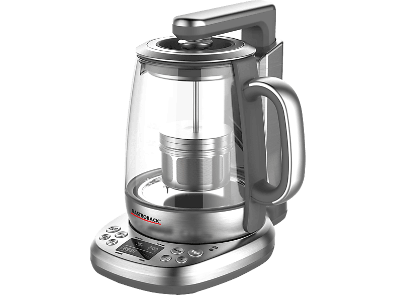 GASTROBACK 42440 Design Tee Automat Advanced Plus Teekocher (2000 Watt , Edelstahl/Schwarz) von GASTROBACK