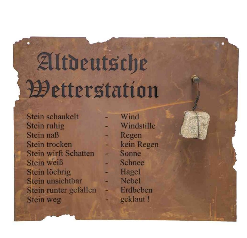 GAUTZSCH in braun, Stahlblech - 80x70x80cm (BxHxT) Wetterstation von GAUTZSCH