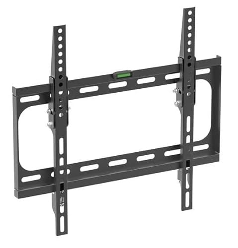 TV Wandhalterung für 23-55 Zoll Fernseher| Neigbar Kippbar | Monitor Wand Halterung für VESA 75x75-400x400 (Lochabstand) | 30kg Tragkraft | Wandhalter Halter Flach Schwarz von GB ONE