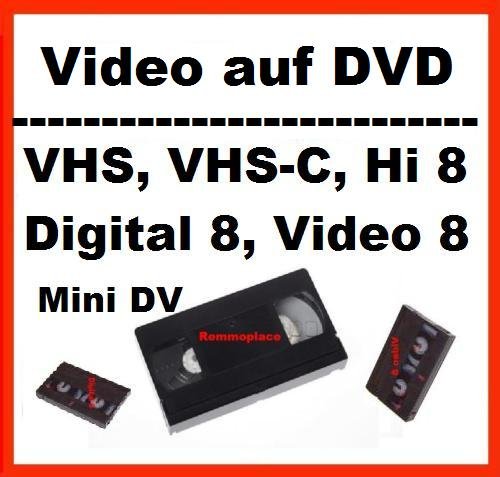 1 Stunde, VHS,VHS-C,Digital 8,Hi8, MiniDv,Digitalisieren auf DVD 1 Stunde, VHS,VHS-C,Digital 8,Hi8, MiniDv,Digitalisieren auf DVD von GBBC