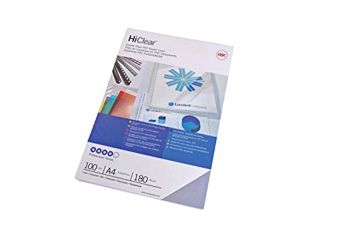 GBC,504846,HiClear AA8Abdeckfolien (200Mikrometer, A4, kristallklar)100 Stück transparent von Ibico