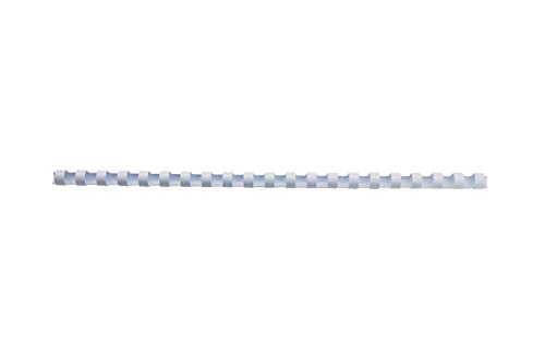 GBC 334773 Kunststoff-Binderücken (21 Ringe, 125 Blatt, A4), 100 Stück weiß von GBC