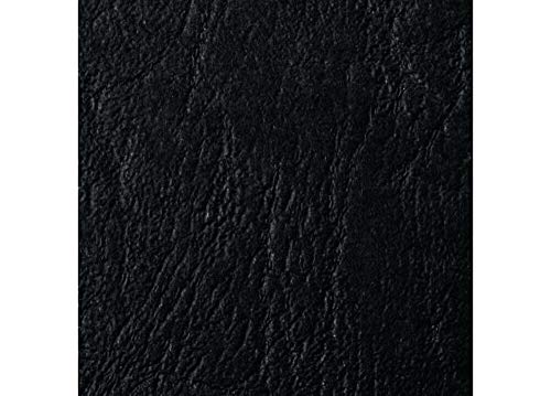 GBC 46700E Einbanddeckel LeatherGrain Karton, 250 g/qm, 50 Stück, schwarz von GBC
