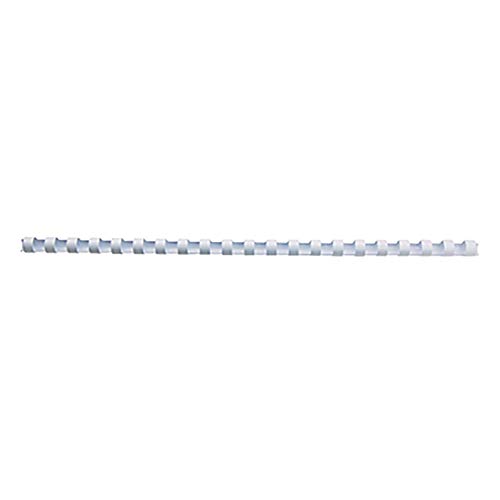 GBC 529110 Kunststoff-Binderücken (21 Ringe, 210 Blatt, A4, 22 mm), 100 Stück weiß von GBC