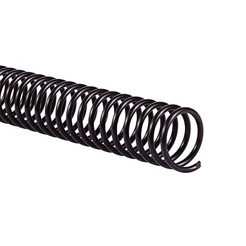 GBC Binderücken/Spiralen, 16 mm, 125 Blatt Kapazität, 4: 1 Teilung, Farbe Coil, schwarz, 100 Pro Box (9665070g) von GBC
