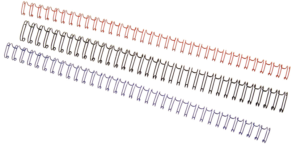 GBC Drahtbinderücken WireBind, A4, 21 Ringe, 14 mm, weiß von GBC