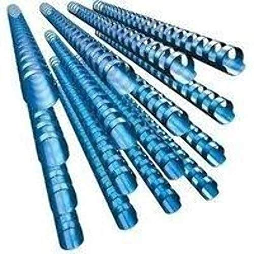 GBC Kunststoff-Binderücken (21 Ringe, 65 Blatt, A4, 10 mm) 100 Stück blau von GBC