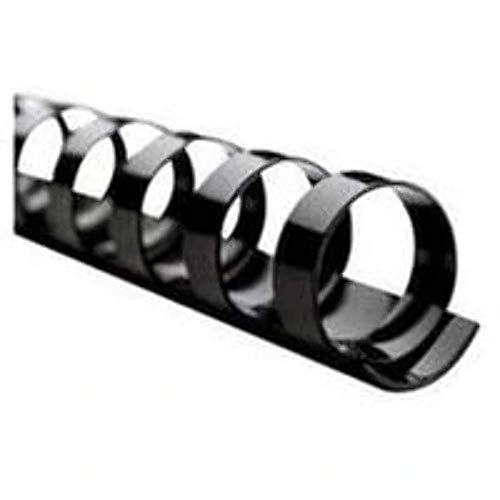 GBC Kunststoff-Binderücken 21 Ringe 95 Blatt A4 12 mm 100 Stück schwarz von GBC