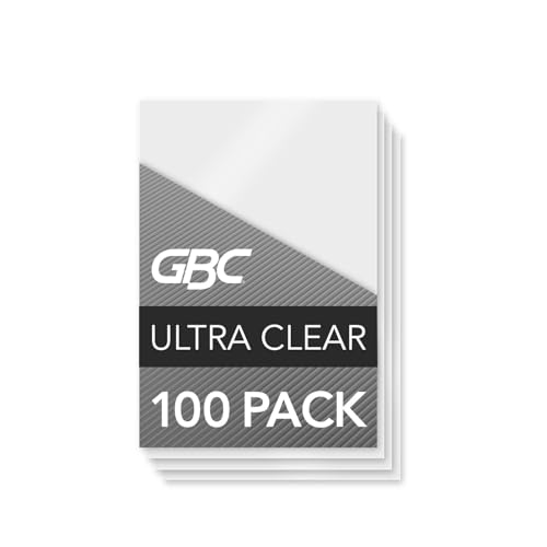 GBC Laminierfolien, Thermo-Laminiertaschen, ID-Kartengröße, 5 mil, HeatSeal Ultra Clear, 100 Stück (56005) von GBC