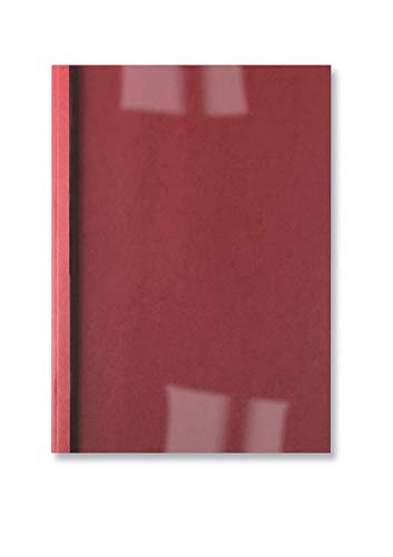 GBC LeatherGrain Thermo-Bindemappen, 100 Stück, A4, rot, 1.5mm von GBC