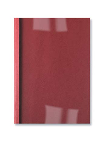 GBC LeatherGrain Thermo-Bindemappen, 100 Stück, A4, rot, 3mm von GBC