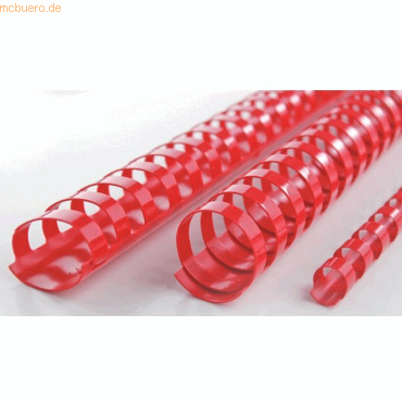 GBC Plastikbinderücken CombBind A4 PVC 16mm VE=100 Stück rot von GBC