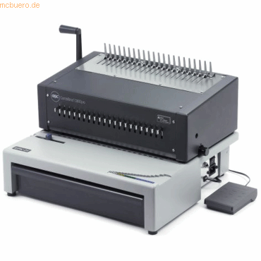 GBC Spiralbindegerät CombBind C800Pro 450 Blatt grau/schwarz von GBC
