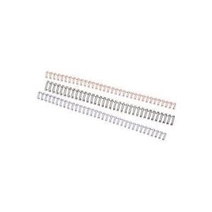 GBC WireBind - Bindedraht - 6 mm - 24 Ringe - A5 (148 x 210 mm) - 55 Blätter - Silber - 100 Stck. - für WireBind W20, W25E (4400026) von GBC