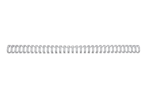 WireBind RG810597 Drahtbinderücken (100 Stück, 8mm) silber von GBC