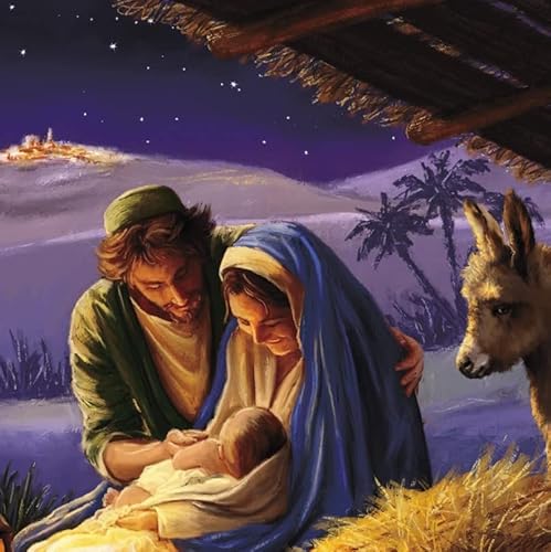 The Great British Card Company Weihnachtskarten, Motiv: Maria, Joseph und Jesuskind, umweltfreundlich und recycelbar, 10 Stück von GBCC