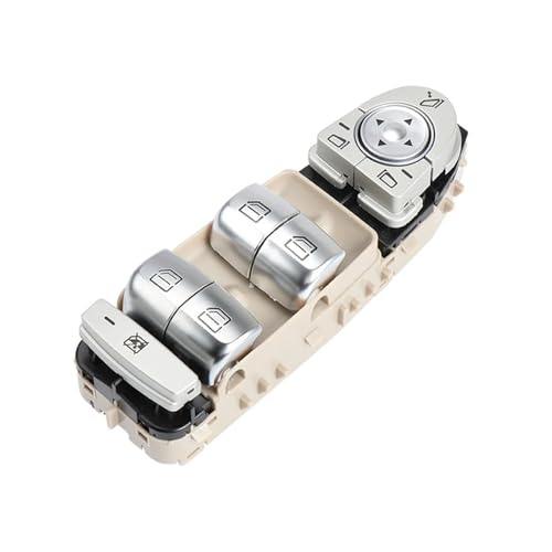 Fensterschalter Elektrische A2059056811 Für C-Klasse W205 S205 X253 C200 C300 C350 C63 Auto Power Master Fenster Control Schalter Taste Konsole Fensterheber(Beige) von GBGWRMRYX