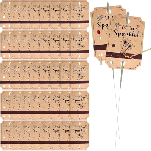 100 Stück Etiketten für Wunderkerzen, Kraftpapier Hochzeits-Etiketten für Wunderkerzen Metallische Wunderkerzenhüllen mit Match Striker Strips für Parteien Graduierung Geburtstag Verlobung 100 Stück Etiketten für Wunderkerzen, Kraftpapier Hochzeits-Etiketten für Wunderkerzen Metallische Wunderkerzenhüllen mit Match Striker Strips für Parteien Graduierung Geburtstag Verlobung von GBKDQQ