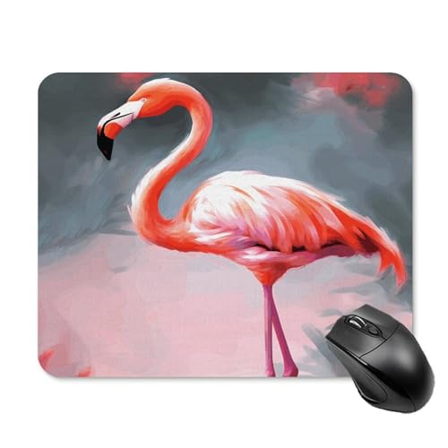 MousePads Cute Mouse Pad Square Painting Flamingo Printed Mouse Pad Portable Non Slip Rubber Base Mouse Pad for Office Laptop von GBNMQED