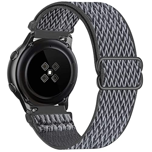 GBPOOT 22mm Armband Kompatibel mit Samsung Galaxy Watch 3(45mm/44mm)/Watch 46mm/Gear S3 Classic/ GT2,für Watch GT/GT 2 46mm/Watch GT2 e/GT2 Pro Nylon Uhrenarmband,Storm Gray,22mm von GBPOOT
