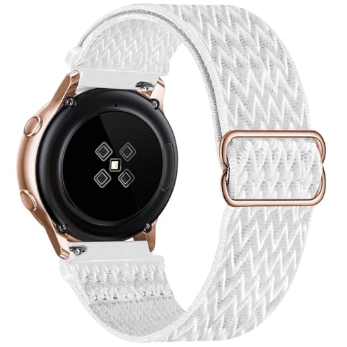 GBPOOT 22mm Armband Kompatibel mit Samsung Galaxy Watch 3(45mm/44mm)/Watch 46mm/Gear S3 Classic/ GT2,für Watch GT/GT 2 46mm/Watch GT2 e/GT2 Pro Nylon Uhrenarmband,White,22mm von GBPOOT