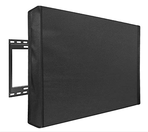 GBSONGLIANGBO Tv Abdeckung,Tv Schutzhülle Outdoor-TV-Abdeckung Schirm Staubdichtes Wasserdichte Abdeckung Set CoverOxford Schwarz Fernsehen Fall TV 22 ‚‘ Zu 70 ‚‘ Zoll(46 48inch) von GBSONGLIANGBO