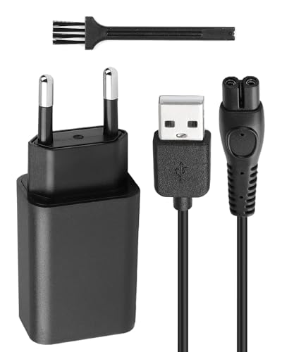 5V Ladegerät für Philips Norelco One Blade Rasierer – Netzteil & USB-Ladekabel Kompatibel mit QP2724, QP2734, QP2824, QP2834, QP4530, QP4631, MG7910, MG7930, MG7950, MG5910, MG9520, X3001 von GBULTR