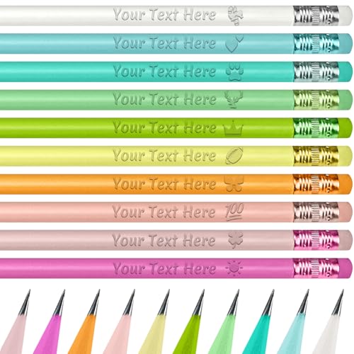 GBVllexuii Personalisierte Bleistifte mit Namen, individuelle Bleistifte, Bulkgravur, Text-Logo, individueller Bleistift für Kinder, Schulanfang, Schreiben, Bürobedarf GBVllexuii Personalisierte Bleistifte mit Namen, individuelle Bleistifte, Bulkgravur, Text-Logo, individueller Bleistift für Kinder, Schulanfang, Schreiben, Bürobedarf von GBVllexuii