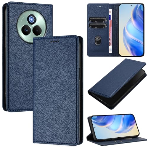 GBWQPLJV Flip-Cover, leichte und dünne Business-Handyhülle, kompatibel mit Realme P3 Pro Ultra RealmeP3 5G, Schutzhülle, Retro-Luxus, Kartenschlitz, Brieftaschen-Clip, Handyhülle (Realme P3 Pro 5G von GBWQPLJV