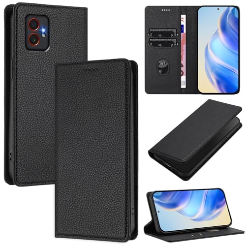 Multifunktionale magnetische Klapphülle aus Leder, kompatibel mit Samsung Galaxy XCover7 Pro XCover7Pro SM-G766B, Diebstahlschutz, Bürste, Kartenschlitz, Brieftaschen-Clip (Samsung XCover7 Pro von GBWQPLJV