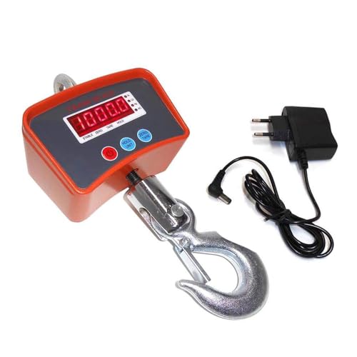 Digitale Kranwaage 1000 kg | Professionelles Dynamometer mit hoher Präzision mit Haken aus Edelstahl Digitale Kranwaage 1000 kg | Professionelles Dynamometer mit hoher Präzision mit Haken aus Edelstahl von GC GLOBALCOMMERCE