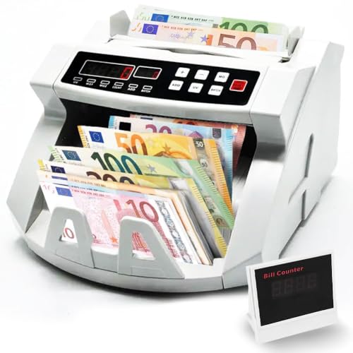 Tragbare Geldzählmaschine und Falschgeld-Detektor mit Doppel-Led Display Tragbare Geldzählmaschine und Falschgeld-Detektor mit Doppel-Led Display von GC GLOBALCOMMERCE