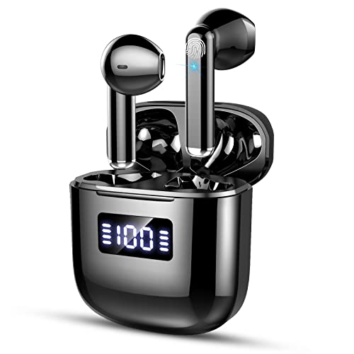 Bluetooth 5.3 Kopfhörer Kabellos Bluetooth Kopfhörer In Ear mit ENC 4 Mics, In-ear Ohrhörer Bluetooth mit LED Digitalanzeige, HiFi Stereoklang, IP7 Wasserdicht, 25 std Spielzeit für Arbeit und Reisen von GCBIG
