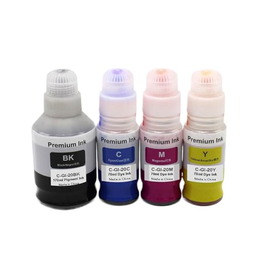 Kompatible Wasserbasis-Refill-Tinte GI20 für Wasserbasis für GI-20 G5020 G6020 G7020 Tintenstrahldrucker Kompatible Wasserbasis-Refill-Tinte GI20 für Wasserbasis für GI-20 G5020 G6020 G7020 Tintenstrahldrucker von GCDZKJIJ